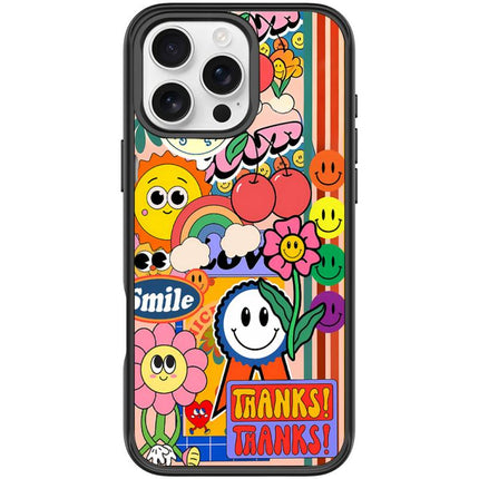 Thanks Sunflower Pattern Magnetic Phone Case, For iPhone 16 Pro Max, For iPhone 16 Pro, For iPhone 16 Plus, For iPhone 16