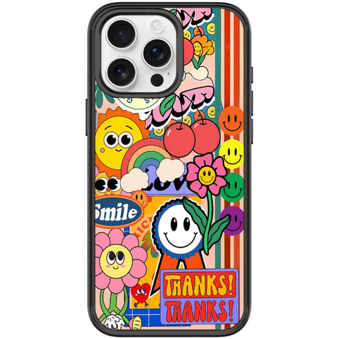 Thanks Sunflower Pattern Magnetic Phone Case, For iPhone 15 Pro Max, For iPhone 15 Pro