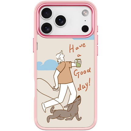 Walking Dog Pattern Magnetic Phone Case, For iPhone 17 Pro Max, For iPhone 17 Pro, For iPhone 17, For iPhone Air