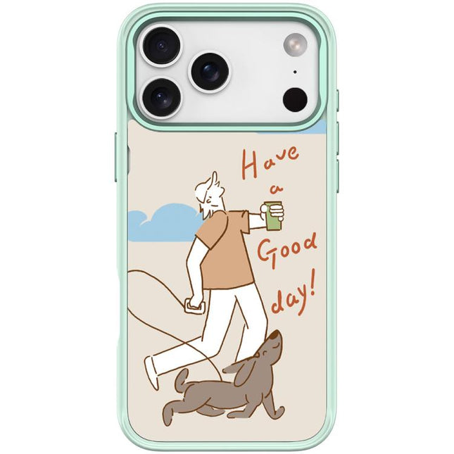 Walking Dog Pattern Magnetic Phone Case, For iPhone 17 Pro Max, For iPhone 17 Pro, For iPhone 17, For iPhone Air