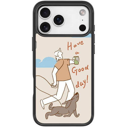 Walking Dog Pattern Magnetic Phone Case, For iPhone 17 Pro Max, For iPhone 17 Pro, For iPhone 17, For iPhone Air