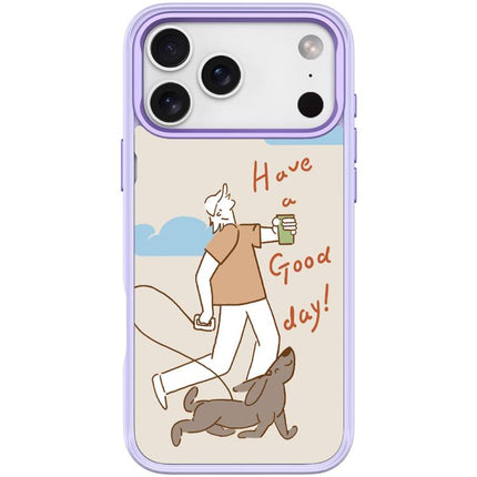 Walking Dog Pattern Magnetic Phone Case, For iPhone 17 Pro Max, For iPhone 17 Pro, For iPhone 17, For iPhone Air