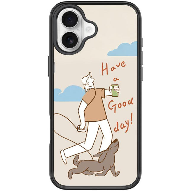 Walking Dog Pattern Magnetic Phone Case, For iPhone 17 Pro Max, For iPhone 17 Pro, For iPhone 17, For iPhone Air