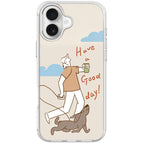 For iPhone 16 Plus / Transparent White