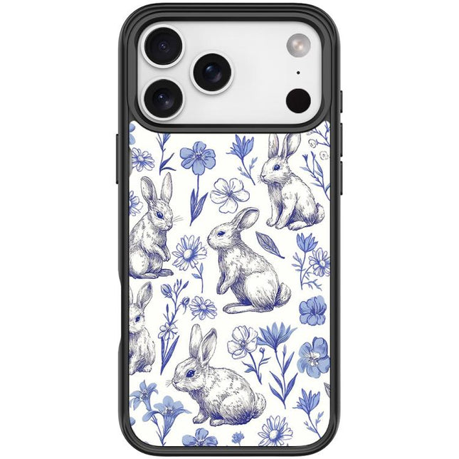 Adorable Sketch Rabbit Pattern Magnetic Phone Case, For iPhone 17 Pro Max, For iPhone 17 Pro, For iPhone 17, For iPhone Air