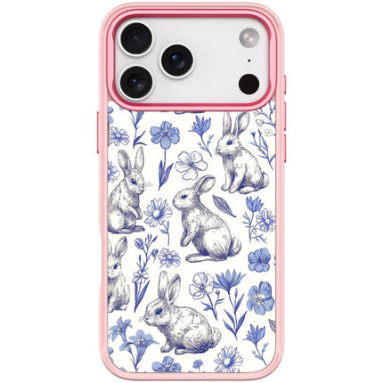 Adorable Sketch Rabbit Pattern Magnetic Phone Case, For iPhone 17 Pro Max, For iPhone 17 Pro, For iPhone 17, For iPhone Air
