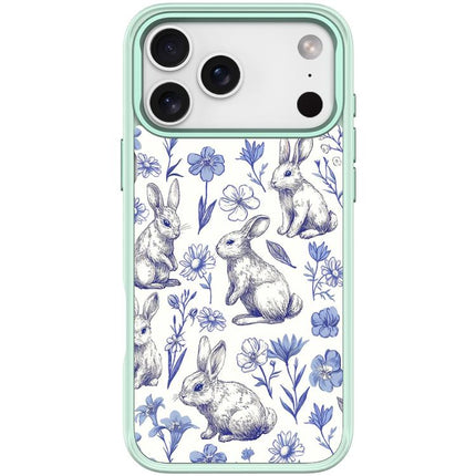 Adorable Sketch Rabbit Pattern Magnetic Phone Case, For iPhone 17 Pro Max, For iPhone 17 Pro, For iPhone 17, For iPhone Air