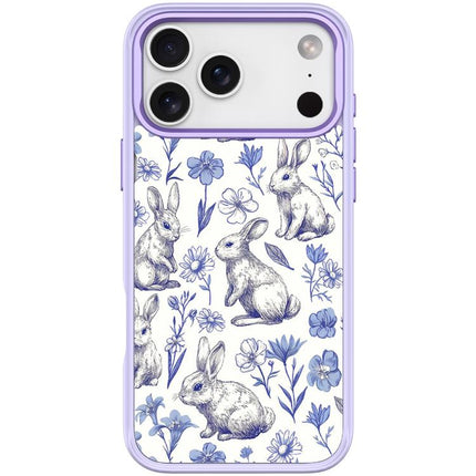 Adorable Sketch Rabbit Pattern Magnetic Phone Case, For iPhone 17 Pro Max, For iPhone 17 Pro, For iPhone 17, For iPhone Air