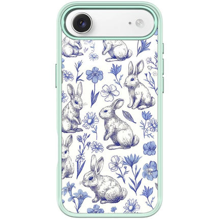 Adorable Sketch Rabbit Pattern Magnetic Phone Case, For iPhone 17 Pro Max, For iPhone 17 Pro, For iPhone 17, For iPhone Air