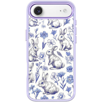 Adorable Sketch Rabbit Pattern Magnetic Phone Case, For iPhone 17 Pro Max, For iPhone 17 Pro, For iPhone 17, For iPhone Air