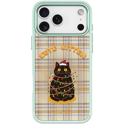 Christmas Cat Pattern Magnetic Phone Case, For iPhone 17 Pro Max, For iPhone 17 Pro, For iPhone 17, For iPhone Air