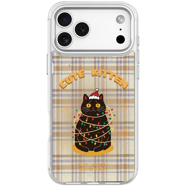 Christmas Cat Pattern Magnetic Phone Case, For iPhone 17 Pro Max, For iPhone 17 Pro, For iPhone 17, For iPhone Air