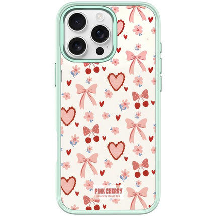 Pink Lover Pattern Magnetic Phone Case, For iPhone 16 Pro Max, For iPhone 16 Pro, For iPhone 16 Plus, For iPhone 16