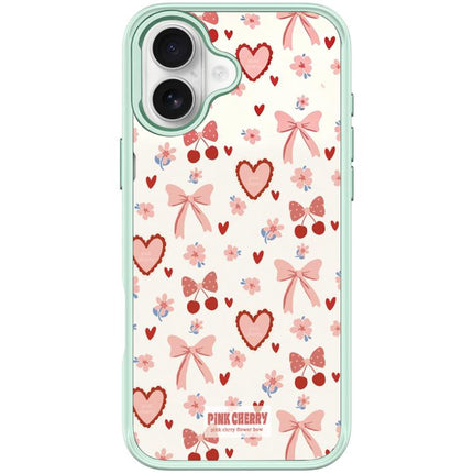 Pink Lover Pattern Magnetic Phone Case, For iPhone 16 Pro Max, For iPhone 16 Pro, For iPhone 16 Plus, For iPhone 16