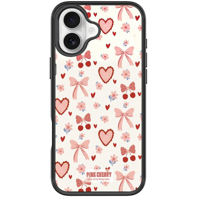 Pink Lover Pattern Magnetic Phone Case, For iPhone 16 Pro Max, For iPhone 16 Pro, For iPhone 16 Plus, For iPhone 16