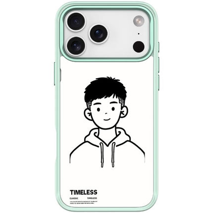 Sketch Hooded Boy Pattern Magnetic Phone Case, For iPhone 17 Pro Max, For iPhone 17 Pro, For iPhone 17, For iPhone Air