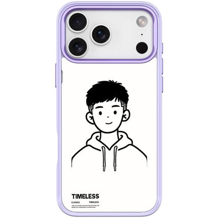 Sketch Hooded Boy Pattern Magnetic Phone Case, For iPhone 17 Pro Max, For iPhone 17 Pro, For iPhone 17, For iPhone Air