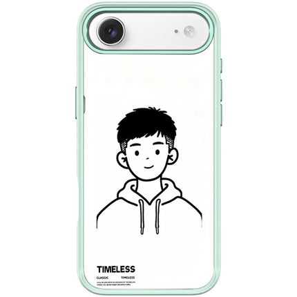 Sketch Hooded Boy Pattern Magnetic Phone Case, For iPhone 17 Pro Max, For iPhone 17 Pro, For iPhone 17, For iPhone Air