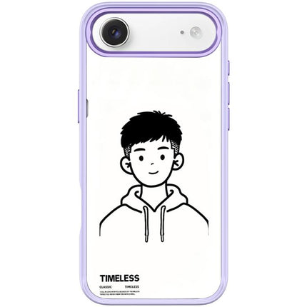 Sketch Hooded Boy Pattern Magnetic Phone Case, For iPhone 17 Pro Max, For iPhone 17 Pro, For iPhone 17, For iPhone Air