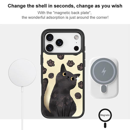 Adorable Cat Claw Pattern Magnetic Phone Case, For iPhone 17 Pro Max, For iPhone 17 Pro, For iPhone 17, For iPhone Air