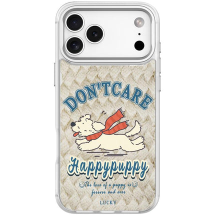 Adorable Happy Puppy Pattern Magnetic Phone Case, For iPhone 17 Pro Max, For iPhone 17 Pro, For iPhone 17, For iPhone Air