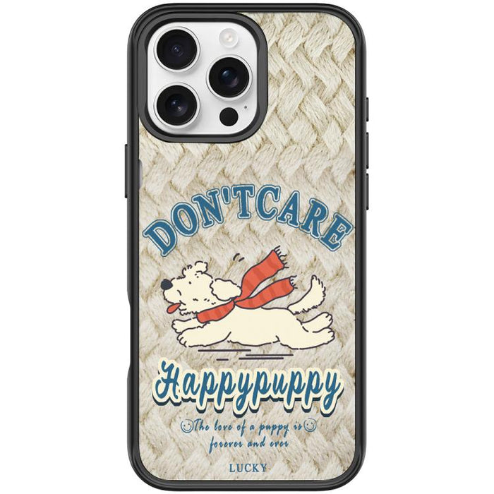 Adorable Happy Puppy Pattern Magnetic Phone Case, For iPhone 16 Pro Max, For iPhone 16 Pro, For iPhone 16 Plus, For iPhone 16