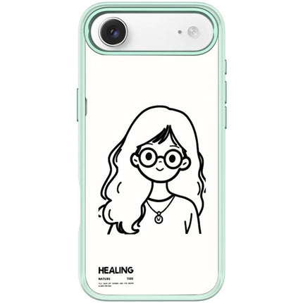 Sketch Quiet Girl Pattern Magnetic Phone Case, For iPhone 17 Pro Max, For iPhone 17 Pro, For iPhone 17, For iPhone Air