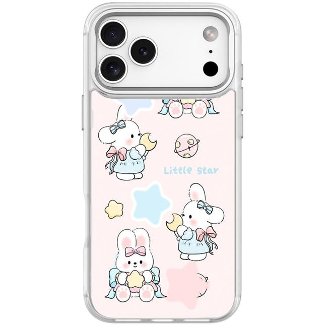 Adorable Rabbit and Little Star Pattern Magnetic Phone Case, For iPhone 17 Pro Max, For iPhone 17 Pro, For iPhone 17, For iPhone Air