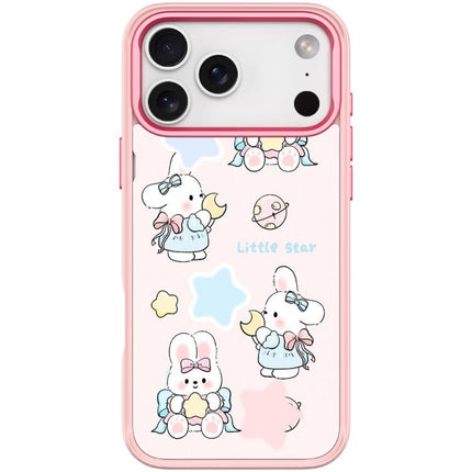 Adorable Rabbit and Little Star Pattern Magnetic Phone Case, For iPhone 17 Pro Max, For iPhone 17 Pro, For iPhone 17, For iPhone Air
