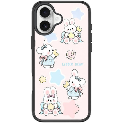 Adorable Rabbit and Little Star Pattern Magnetic Phone Case, For iPhone 17 Pro Max, For iPhone 17 Pro, For iPhone 17, For iPhone Air