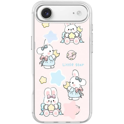 Adorable Rabbit and Little Star Pattern Magnetic Phone Case, For iPhone 17 Pro Max, For iPhone 17 Pro, For iPhone 17, For iPhone Air