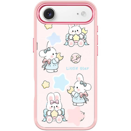 Adorable Rabbit and Little Star Pattern Magnetic Phone Case, For iPhone 17 Pro Max, For iPhone 17 Pro, For iPhone 17, For iPhone Air