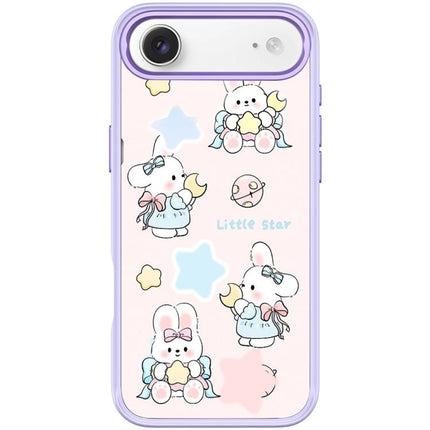 Adorable Rabbit and Little Star Pattern Magnetic Phone Case, For iPhone 17 Pro Max, For iPhone 17 Pro, For iPhone 17, For iPhone Air