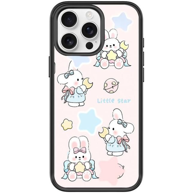 Adorable Rabbit and Little Star Pattern Magnetic Phone Case, For iPhone 15 Pro Max, For iPhone 15 Pro
