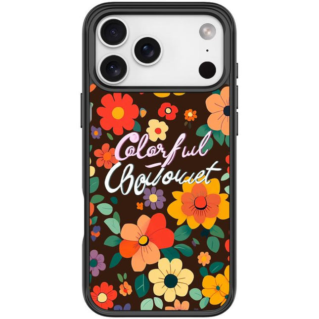 Colorful Flowers Pattern Magnetic Phone Case, For iPhone 17 Pro Max, For iPhone 17 Pro, For iPhone 17, For iPhone Air