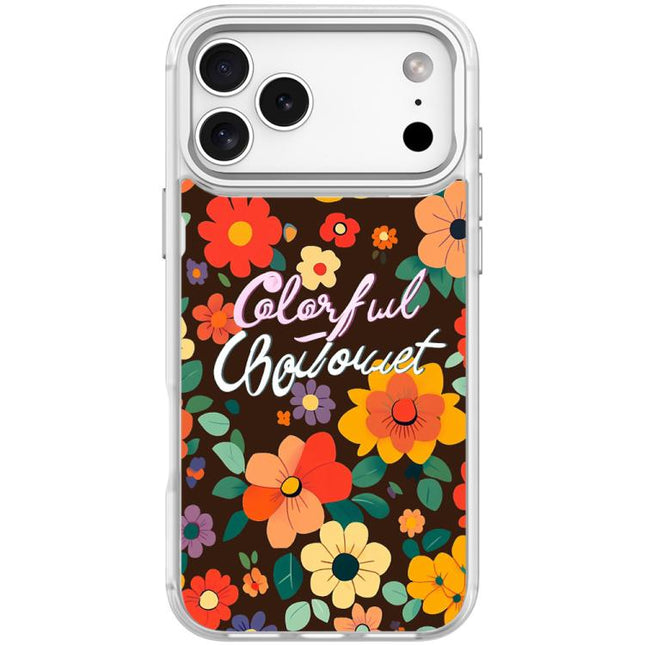 Colorful Flowers Pattern Magnetic Phone Case, For iPhone 17 Pro Max, For iPhone 17 Pro, For iPhone 17, For iPhone Air