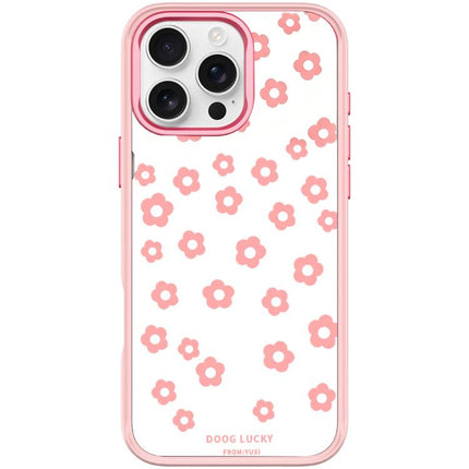 Laser Flower Pattern Magnetic Phone Case, For iPhone 16 Pro Max, For iPhone 16 Pro, For iPhone 16 Plus, For iPhone 16