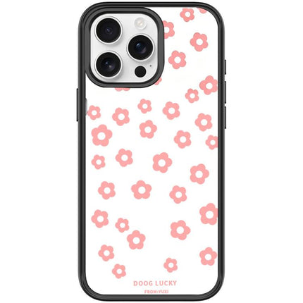 Laser Flower Pattern Magnetic Phone Case, For iPhone 15 Pro Max, For iPhone 15 Pro