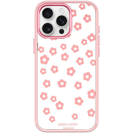 Laser Flower Pattern Magnetic Phone Case, For iPhone 15 Pro Max, For iPhone 15 Pro