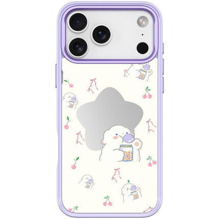 Adorable Star Sheep Pattern Magnetic Phone Case, For iPhone 17 Pro Max, For iPhone 17 Pro, For iPhone 17, For iPhone Air