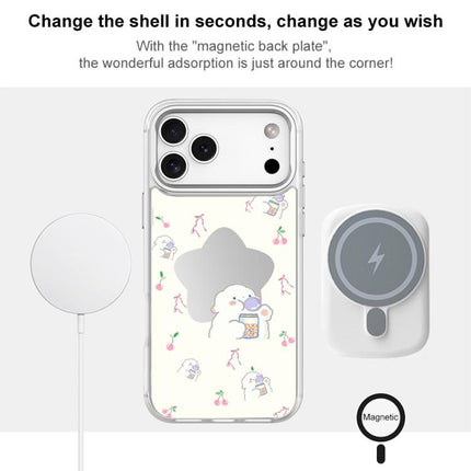 Adorable Star Sheep Pattern Magnetic Phone Case, For iPhone 17 Pro Max, For iPhone 17 Pro, For iPhone 17, For iPhone Air