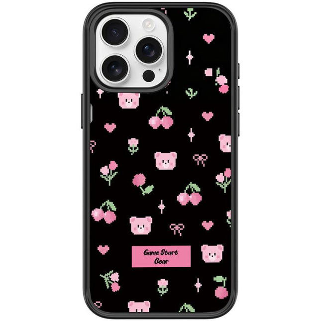 Cherry Pattern Magnetic Phone Case, For iPhone 15 Pro Max, For iPhone 15 Pro