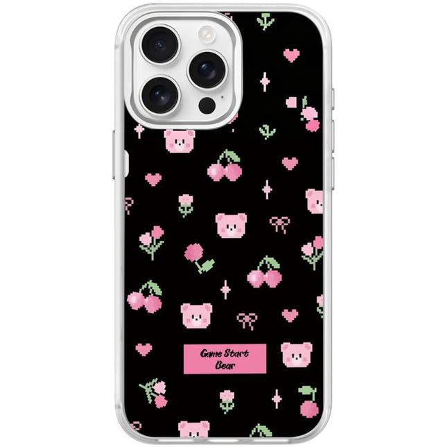 Cherry Pattern Magnetic Phone Case, For iPhone 15 Pro Max, For iPhone 15 Pro
