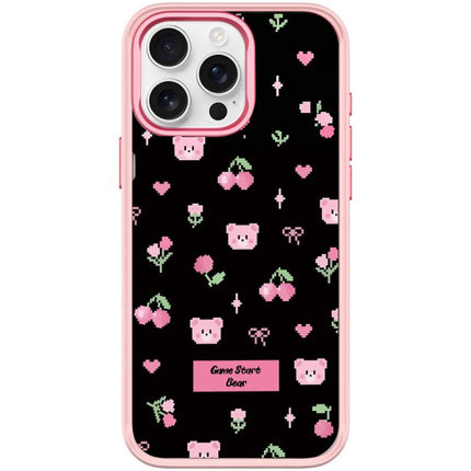 Cherry Pattern Magnetic Phone Case, For iPhone 15 Pro Max, For iPhone 15 Pro