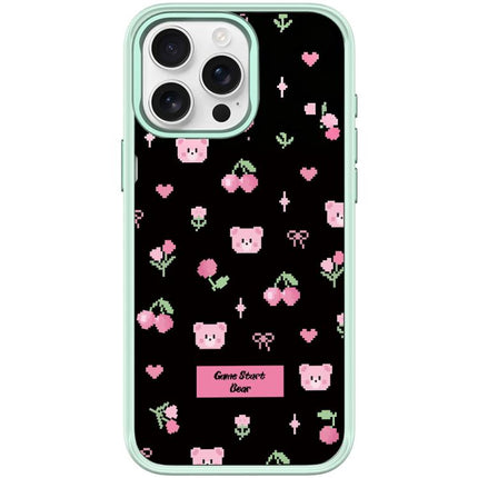 Cherry Pattern Magnetic Phone Case, For iPhone 15 Pro Max, For iPhone 15 Pro