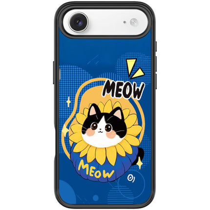 Adorable Little Blue Cat Pattern Magnetic Phone Case, For iPhone 17 Pro Max, For iPhone 17 Pro, For iPhone 17, For iPhone Air