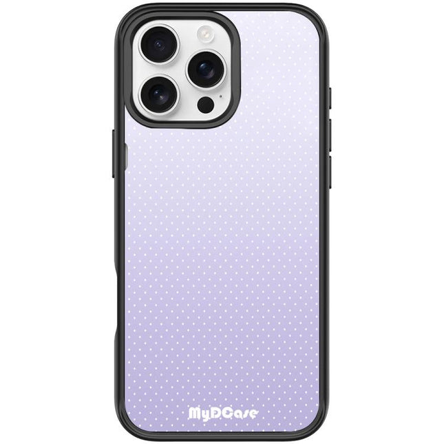 Light Purple Dots Pattern Magnetic Phone Case, For iPhone 16 Pro Max, For iPhone 16 Pro, For iPhone 16 Plus, For iPhone 16