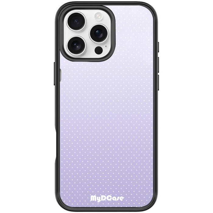 Light Purple Dots Pattern Magnetic Phone Case, For iPhone 16 Pro Max, For iPhone 16 Pro, For iPhone 16 Plus, For iPhone 16