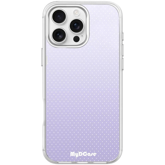 Light Purple Dots Pattern Magnetic Phone Case, For iPhone 16 Pro Max, For iPhone 16 Pro, For iPhone 16 Plus, For iPhone 16