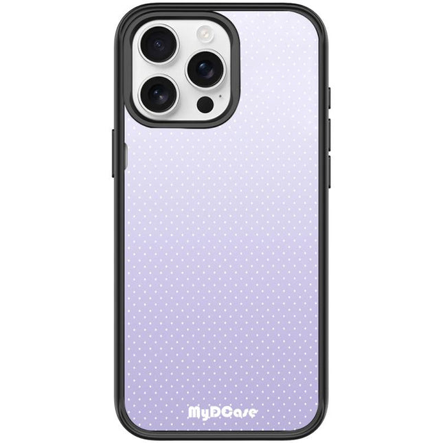 Light Purple Dots Pattern Magnetic Phone Case, For iPhone 15 Pro Max, For iPhone 15 Pro